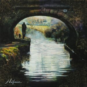 Hand finished canvas print, BridgeHole 2