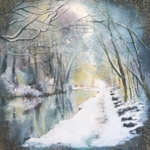 Hand finished canvas print, Snowscape 4