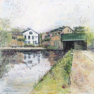 Painting of canal at Todmorden