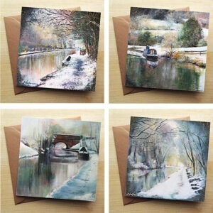 Set of 4 winter cards