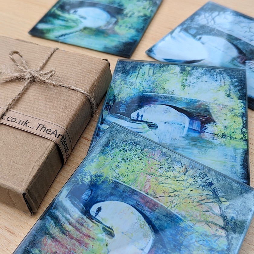 Glass Coasters-Bridge for all Seasons - Image 4