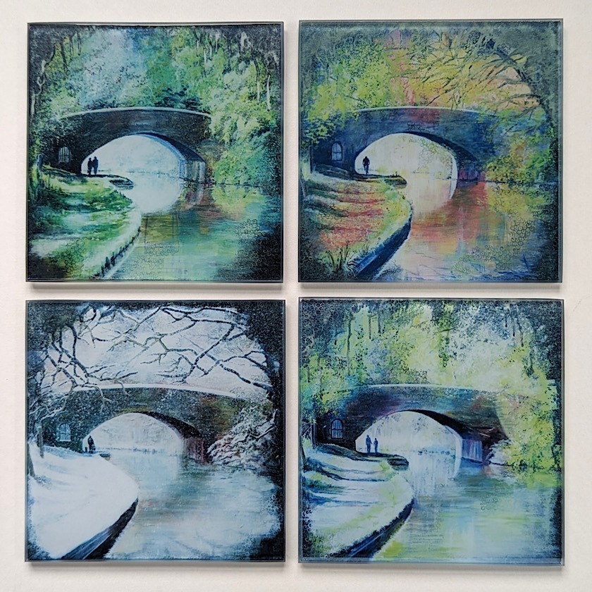 Glass Coasters-Bridge for all Seasons - Image 2