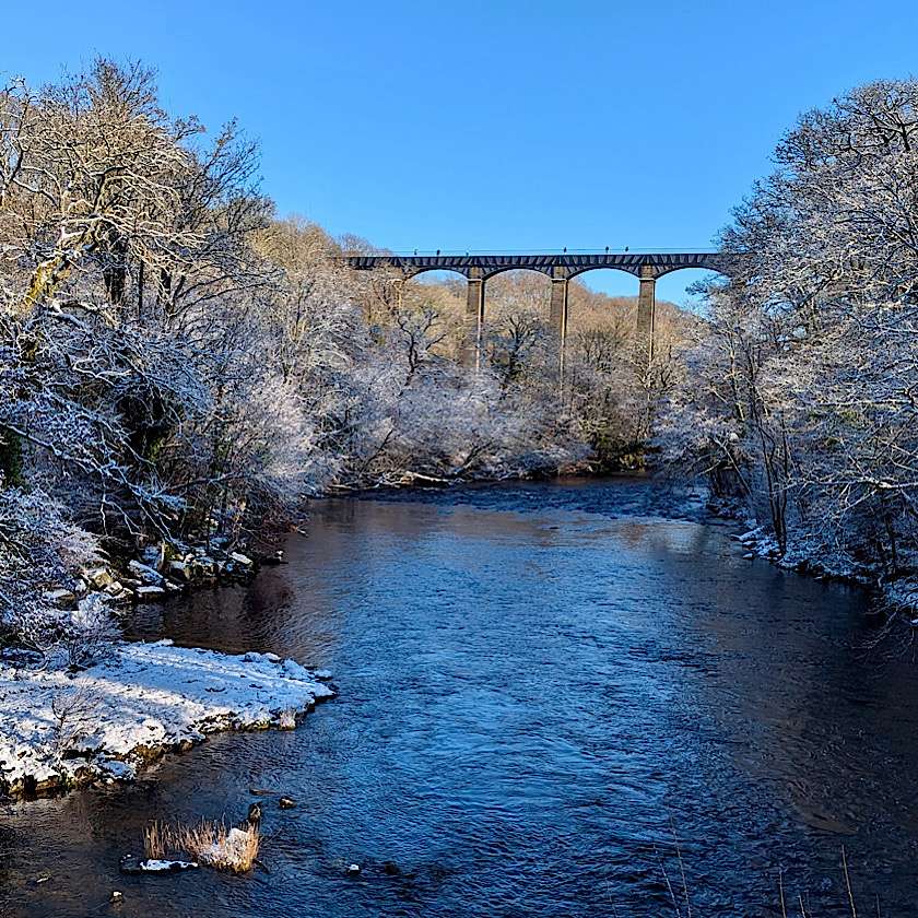 Pontcysyllte in Snow photo of the Pontcysyllte in the snow